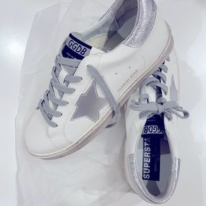 Dupe Superstar silver sneakers size 10 US